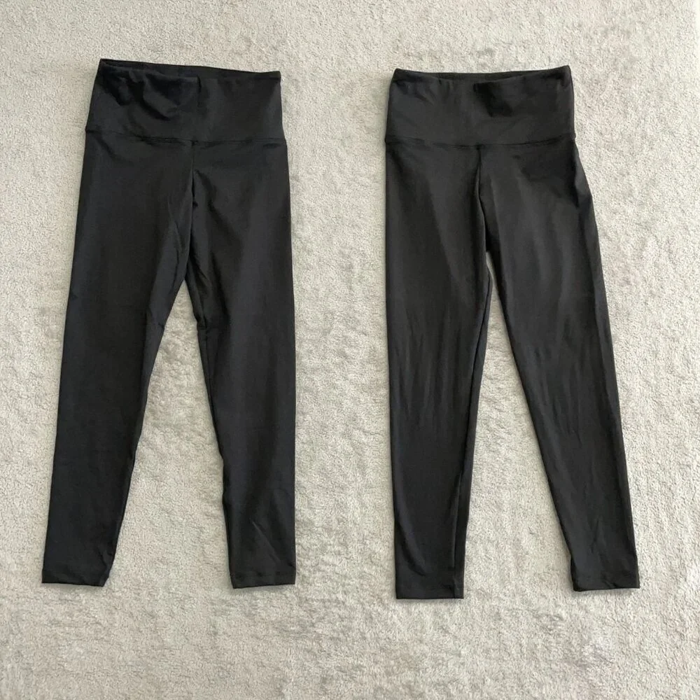 NEW Felina 2 Pack Velvety Soft Women's S 7/8  Legging  High Waist Black